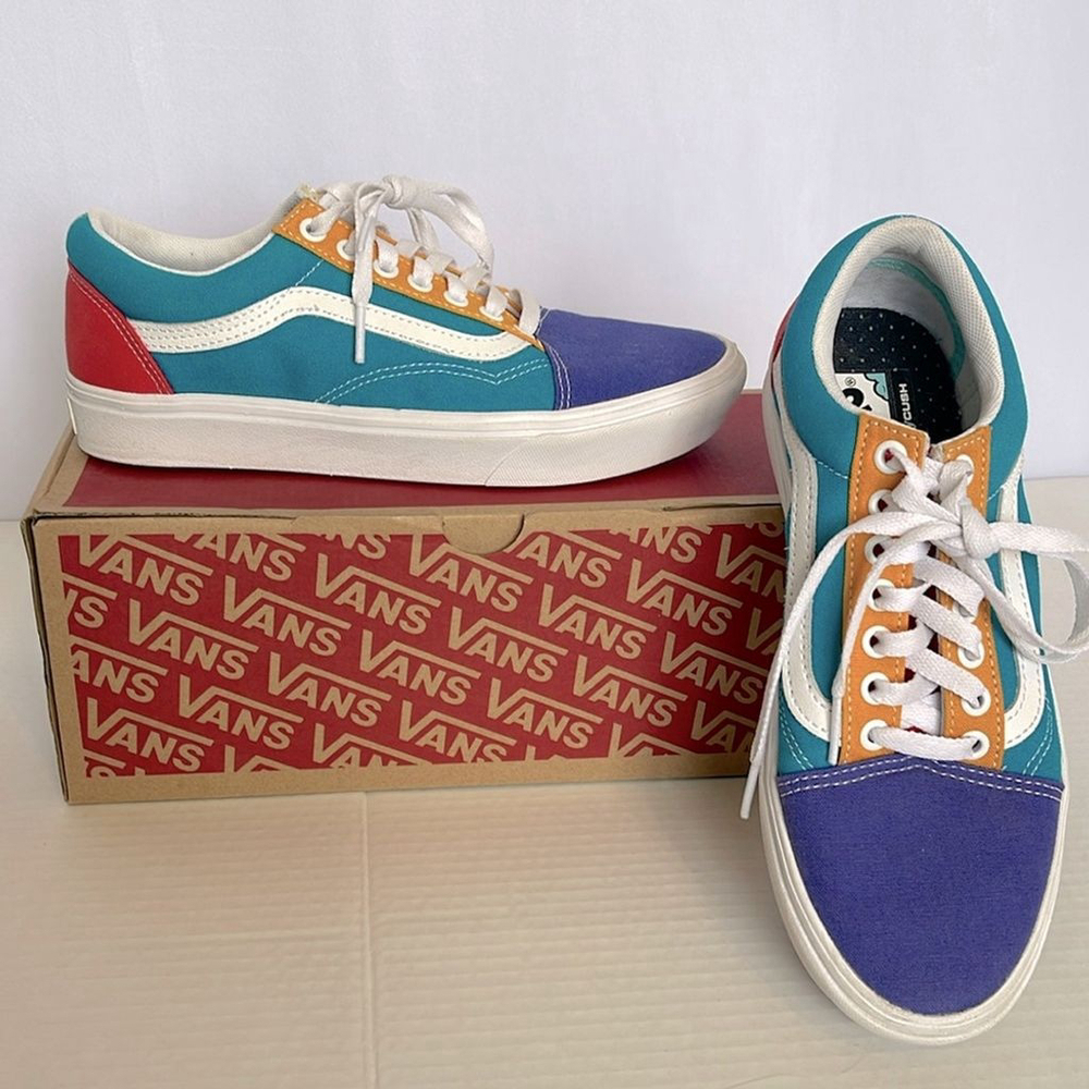 Vans Colorful Sneakers - Teal, Red, Orange
